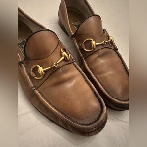 Vintage Gucci Men’s 1953 Horsebit Loafer in Camel Brown Size 10